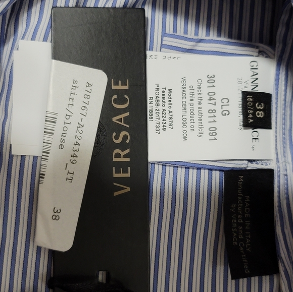 Versace Shirt-Blouse size 38 - Picture 10 of 12